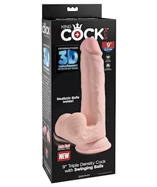 King Cock Triple Density Cock With Swinging Balls — image 9 of 11
