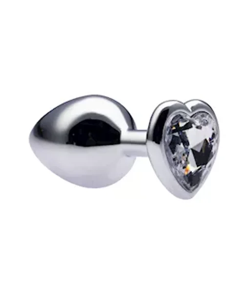 Kink Range Alloy Love Heart Gemmed Butt Plug - 3.2 Inch — image 8 of 22