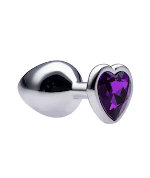 Kink Range Alloy Love Heart Gemmed Butt Plug - 3.2 Inch — image 14 of 22
