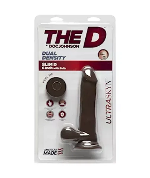 Doc Johnson Ultraskyn Slim Dildo With Balls — image 8 of 8