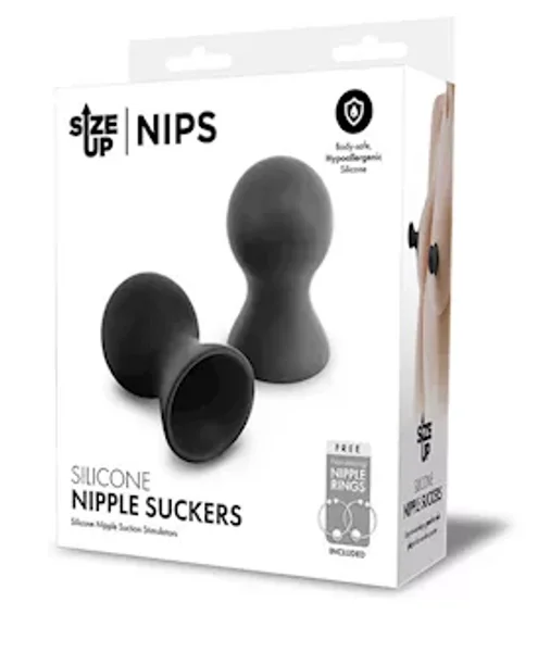 Size Up Nips Silicone Nipple Suckers Black — image 4 of 4