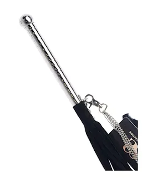 Bound X Suede Flogger With Thin Metal Handle And Chain — image 5 of 6