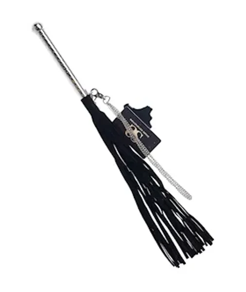 Bound X Suede Flogger With Thin Metal Handle And Chain — image 4 of 6
