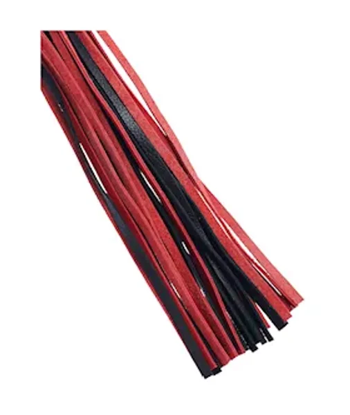 Bound X Leather Flogger With Spiral Metal Handle — image 9 of 9