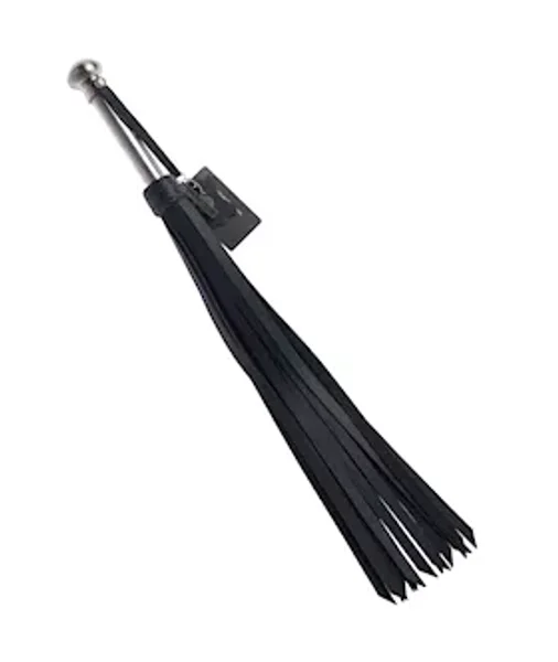 Bound X Heavy Duty Leather Flogger With Metal Handle — image 3 of 5