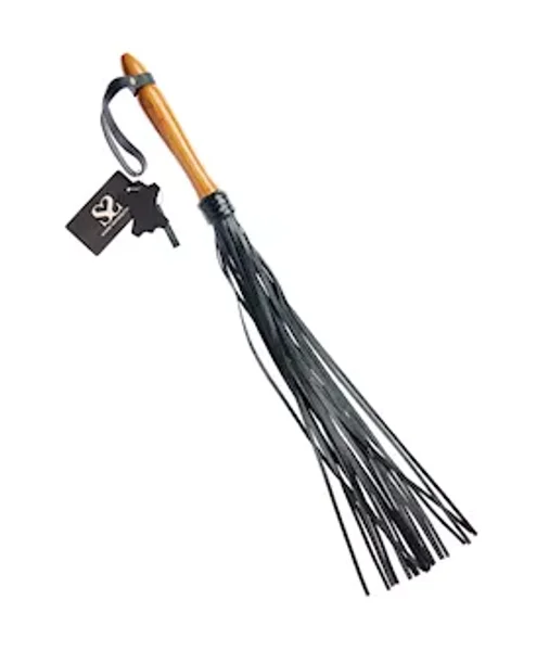 Bound X Textured Leather Flogger With Wooden Handle — image 4 of 6