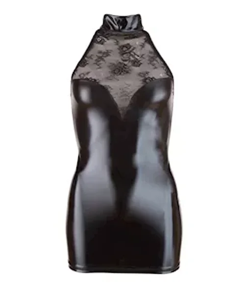 Wetlook Dress With Lace Insert — image 7 of 8