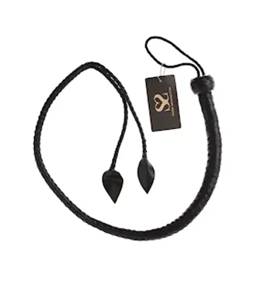 Bound X Woven Leather Double Leaf Whip — image 3 of 6