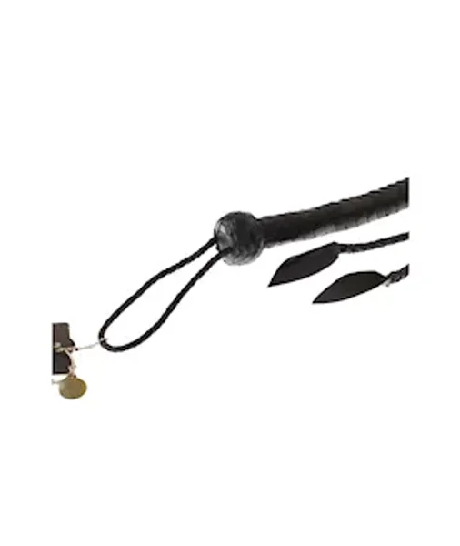 Bound X Woven Leather Double Leaf Whip — image 4 of 6
