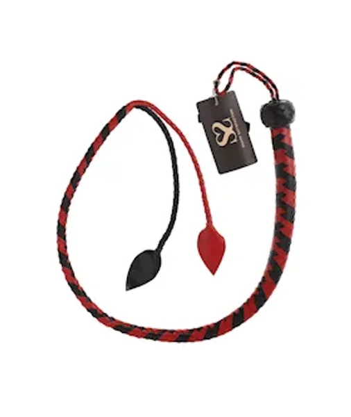 Bound X Woven Leather Double Leaf Whip — image 5 of 6