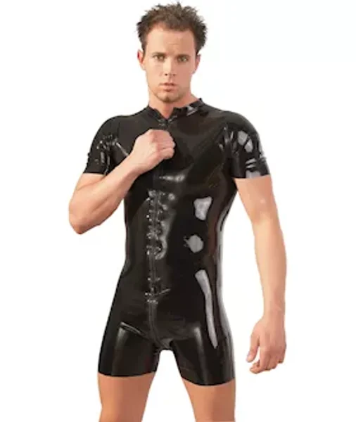 Mens Latex Playsuit — image 2 of 2