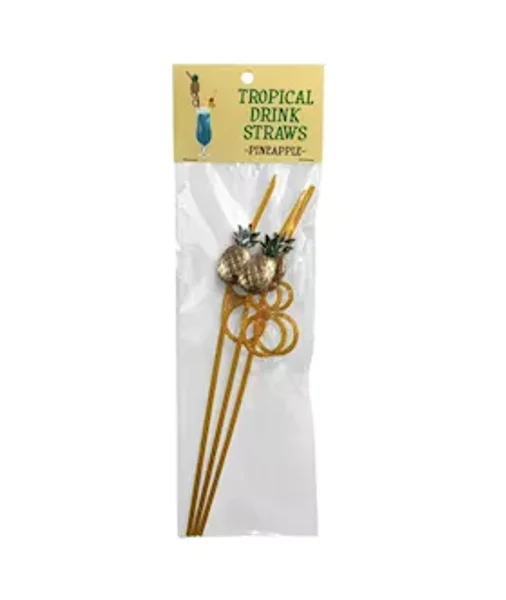 Tropical Drink Straws - Pineapple — image 2 of 2