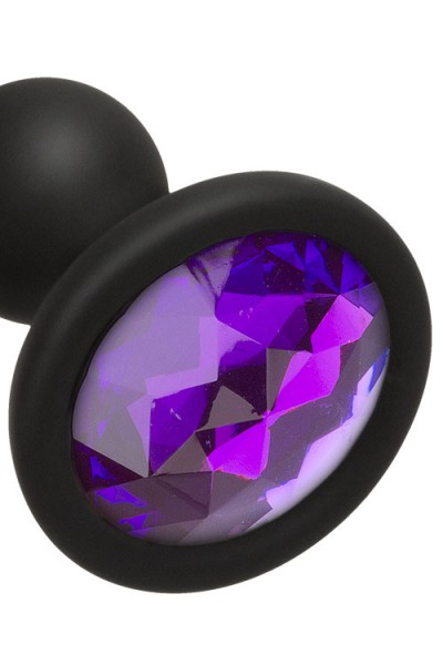 Doc Johnson 4" Wearable Silicone Anal Beads with Crystal Base