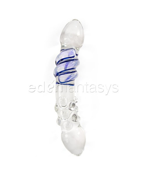 Clear spiral and dichroic ribbed double dong