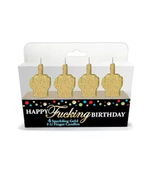 Happy Fucking Birthday Fu Candle Set — image 2 of 2