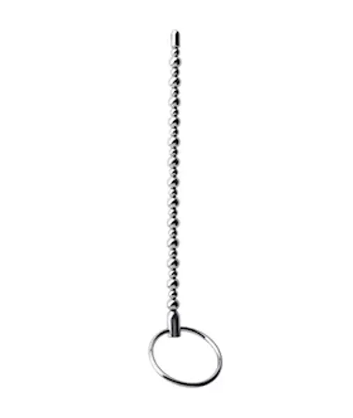 Kink Range Metal Ring Beaded Penis Plug - 6.8 Inch — image 3 of 4