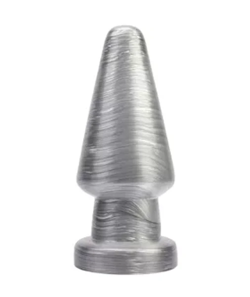 Silver Ripple Butt Plug — image 3 of 4