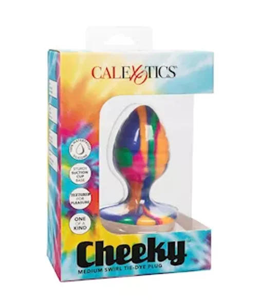 Cheeky Swirl Tie-dye Butt Plug — image 6 of 8