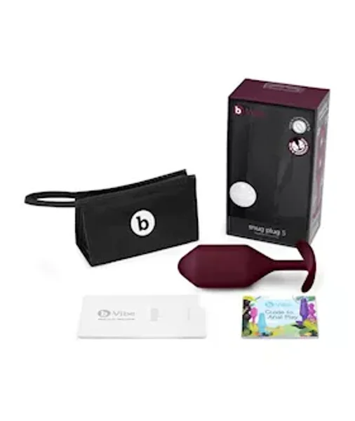 B-vibe Snug Plug 5 Dark Red — image 8 of 8