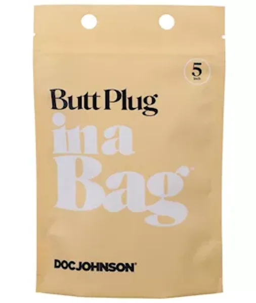 Butt Plug In A Bag 5 Inch Black — image 5 of 6