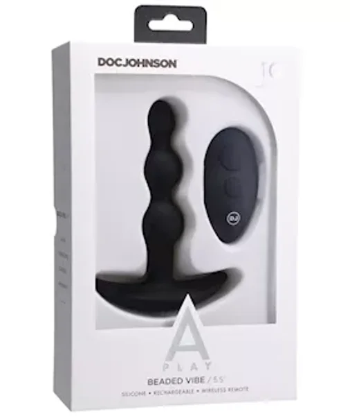 A-play Beaded Rechargeable Silicone Anal Plug With Remote — image 4 of 4