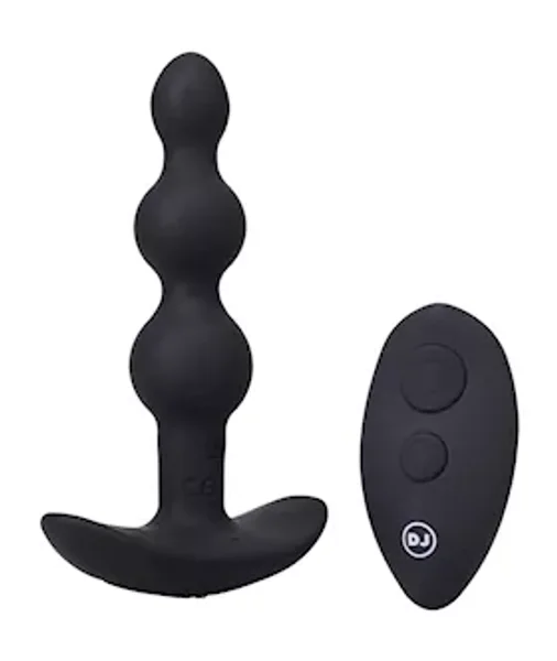 A-play Beaded Rechargeable Silicone Anal Plug With Remote — image 3 of 4