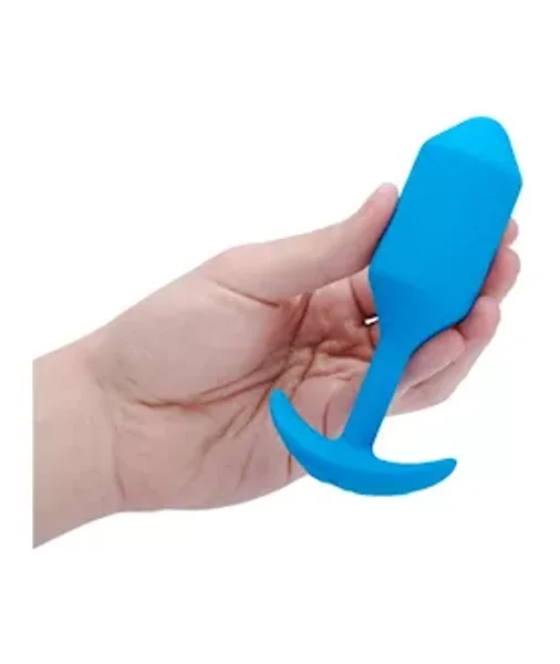 B-vibe Vibrating Snug Plug Large Blue (Size 3) — image 7 of 8
