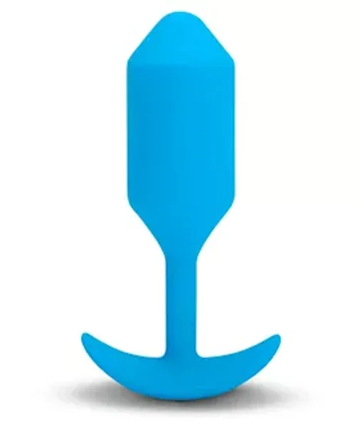 B-vibe Vibrating Snug Plug Large Blue (Size 3) — image 5 of 8