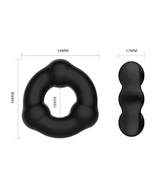 3 Bead Silicone Cockring — image 12 of 12