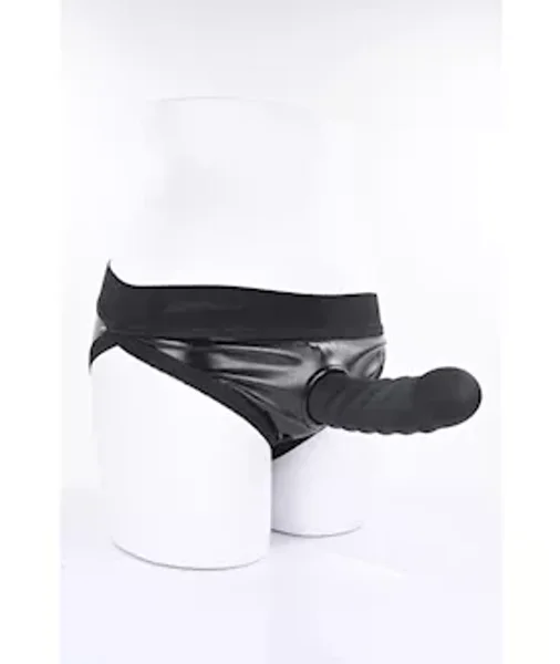 Banx Ribbed Hollow Dildo Black — image 8 of 8