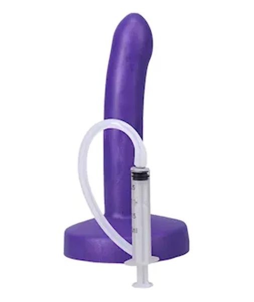 Pop Slim By Tantus Squirting Dildo Indigo — image 5 of 6