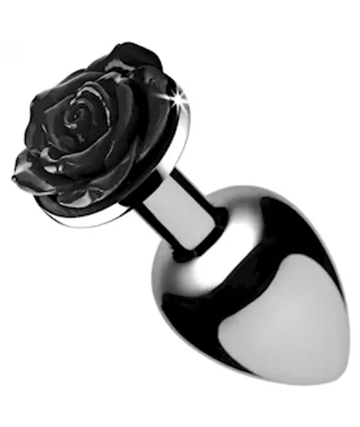 Black Rose Butt Plug - Medium — image 5 of 8