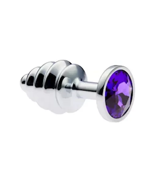 Kink Range Ridged Gemmed Butt Plug - 2.8 Inch — image 2 of 2