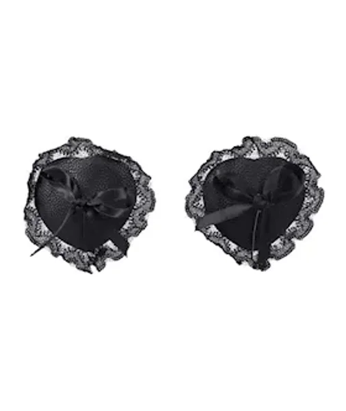 Lace Nipple Pasties In A Bag Black — image 4 of 6