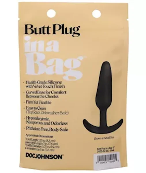 Butt Plug In A Bag 3 Inch Black — image 6 of 6