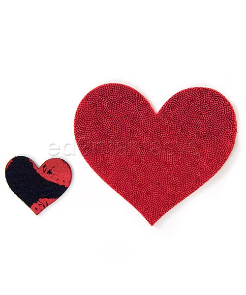 Hot lips heart pasties