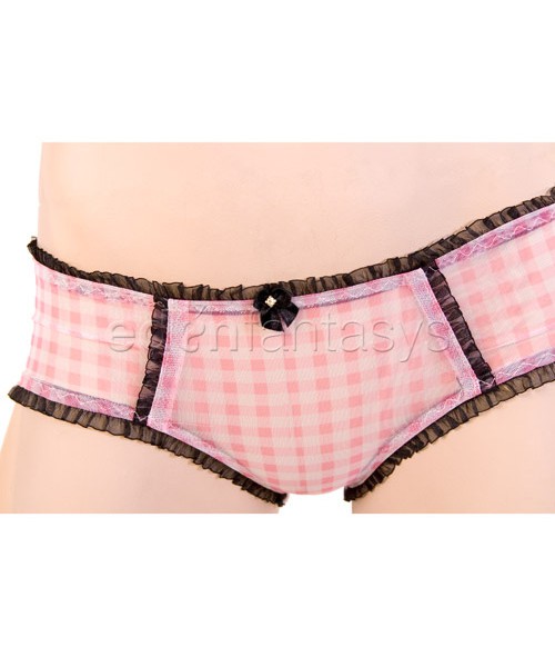 Pink gingham babydoll