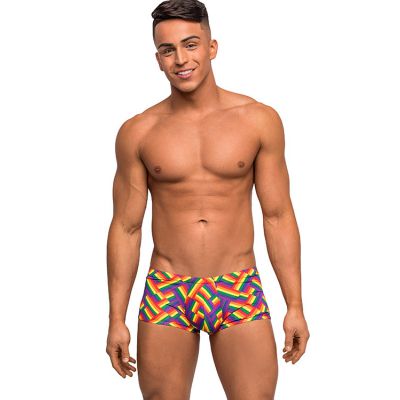 Male Power Pride Rainbow Print Brief