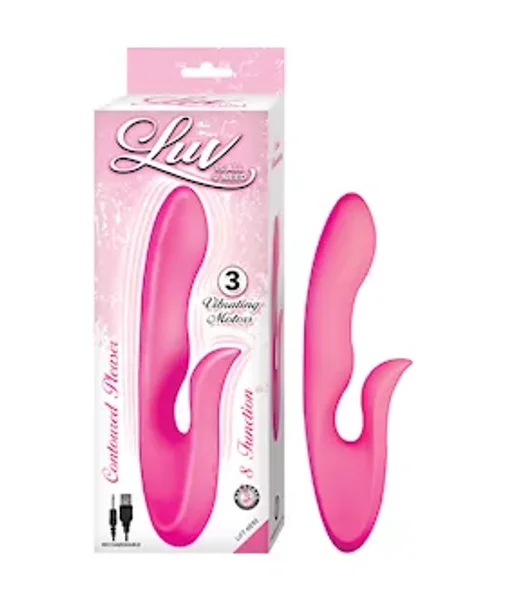 Luv Contoured Pleaser Rabbit Vibrator - 8.7 Inch — image 2 of 2