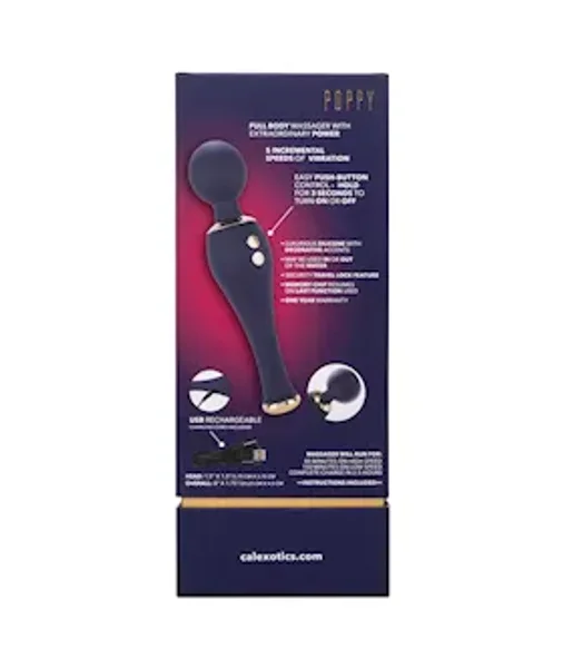 Chic Poppy Wand Vibrator - 8 Inch — image 16 of 24