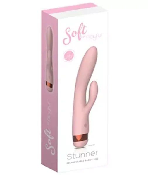 Soft By Playful Stunner Rechargeable Rabbit Vibrator Pink — image 8 of 8