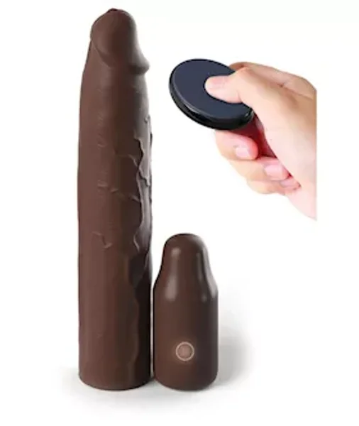 Fantasy X-tensions Elite Sleeve With 3-inch Vibrating Plug — image 7 of 9