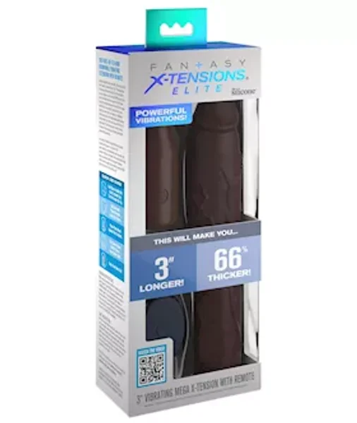 Fantasy X-tensions Elite Sleeve With 3-inch Vibrating Plug — image 8 of 8