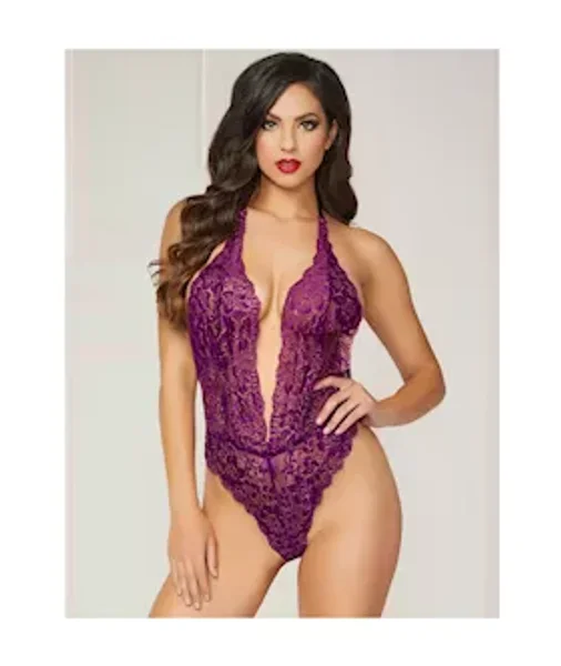 Royal Flush Lace Teddy — image 3 of 4