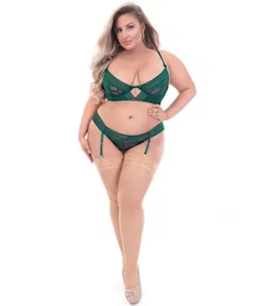 Bra Sets Stm-11183x-green-1x/2x (H) — image 3 of 4