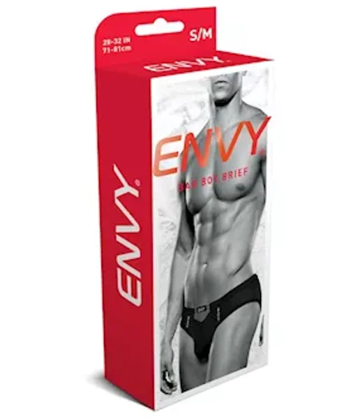 Envy Bad Boy Brief - Black - S/m Bx — image 6 of 6