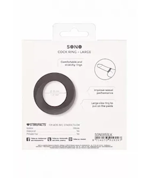 No. 85 Cock Ring- Large Black — image 9 of 12