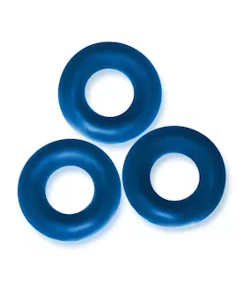 Fat Willy 3-pack Jumbo Cockrings Space Blue — image 3 of 4