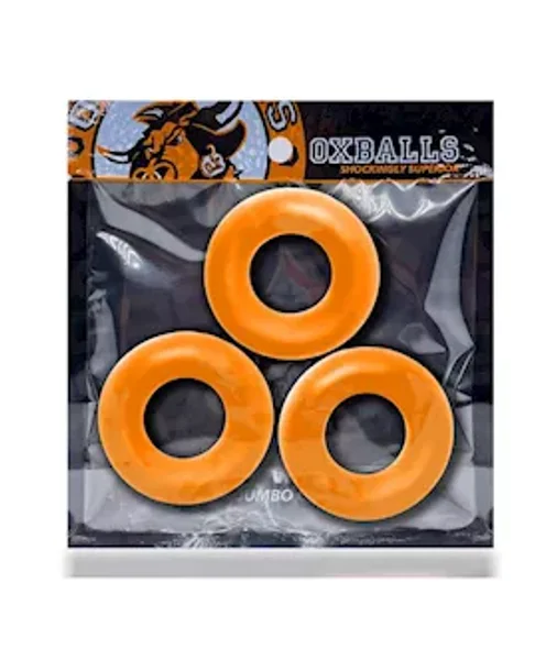 Fat Willy 3-pack Jumbo Cockrings Orange — image 8 of 8