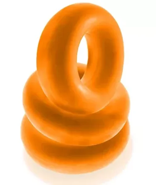 Fat Willy 3-pack Jumbo Cockrings Orange — image 6 of 8